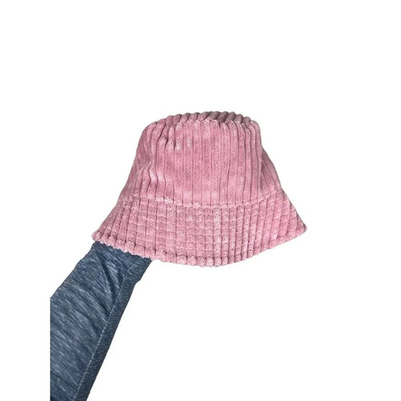 Target Wild Fable Pink Corduroy Bucket Hat Adjustable Lined Polyester Nylon Wm’s - Picture 3 of 13